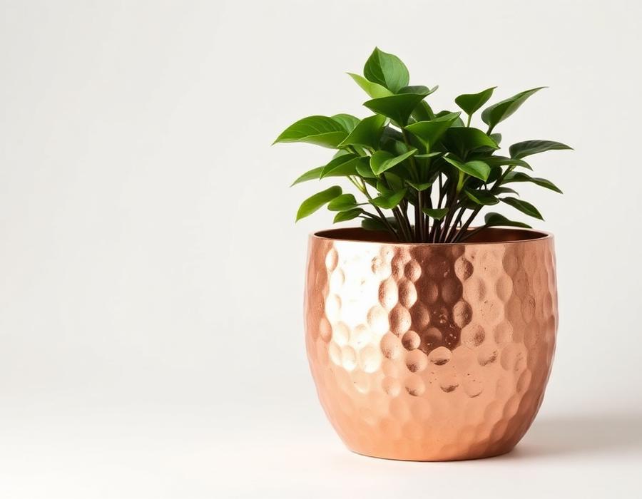 Copper Flowerpot GHECFP01019