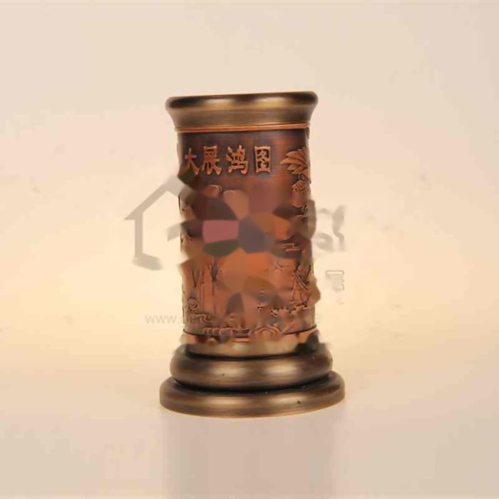 Copper Brush Pot